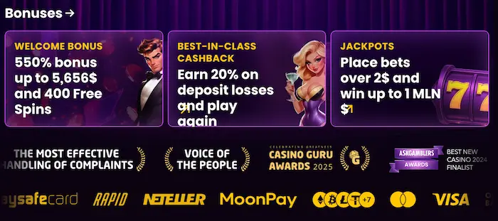 iWild Casino CA pay