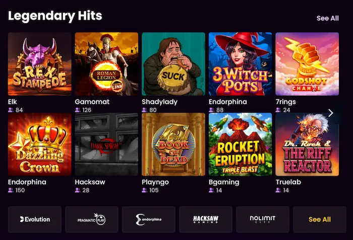 iWild Casino games